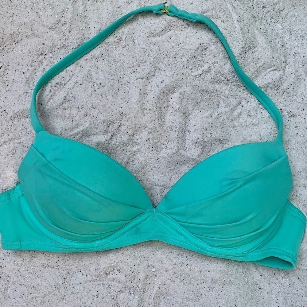 SEAFOAM GREEN UNDERWIRE PADDED VS SWIM TOP 32A - Picture 4 of 6